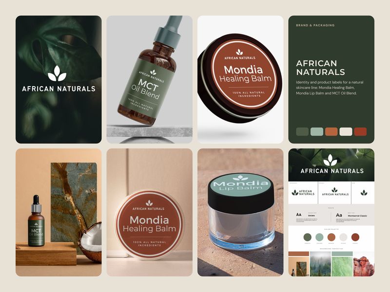 African Naturals brand design