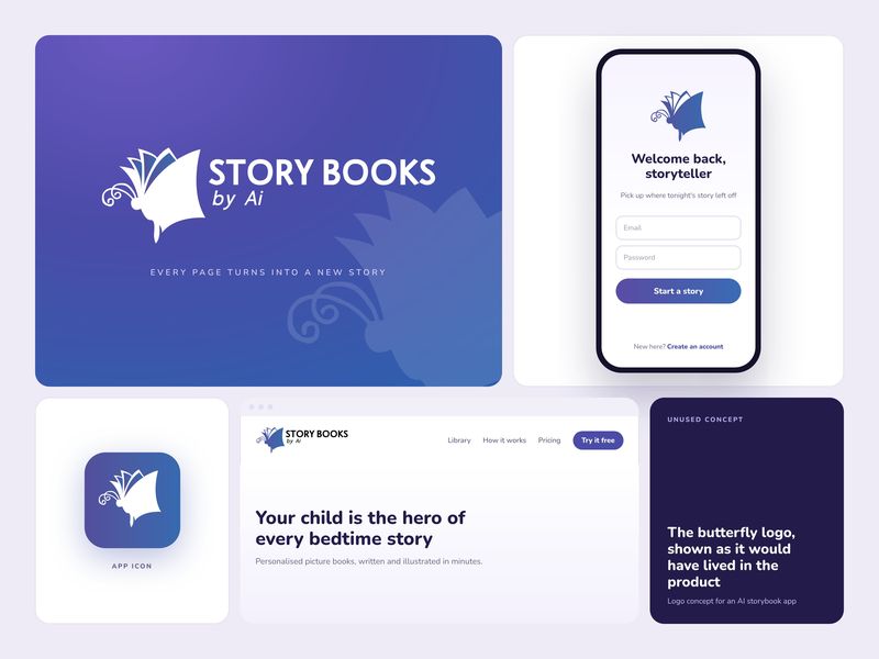 Storybooks by Ai brand design